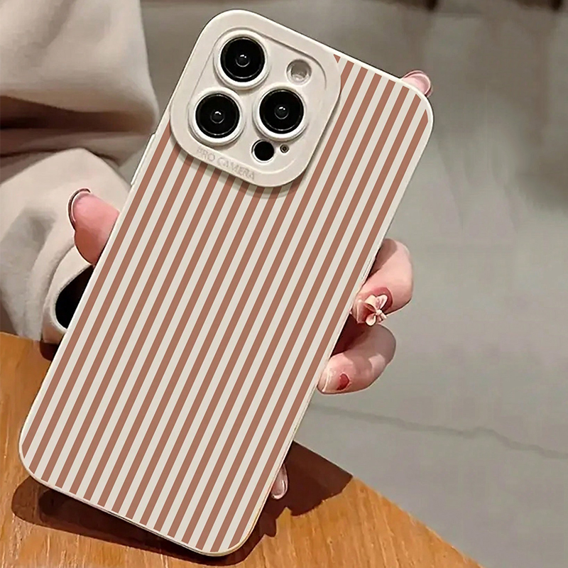 Pink Striped Painted Anti-Drop - Phone Cases Iphone 13 recensie en prijs